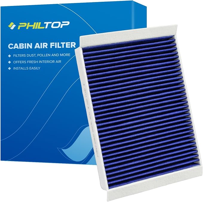 PHILTOP Premium Cabin Air Filter w/Dual Activated Carbon, Compatible by PHILTOP