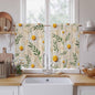 Spring Daisy Kitchen Curtains, Country Watercolor Flower Leaf Plant Light by Unknown