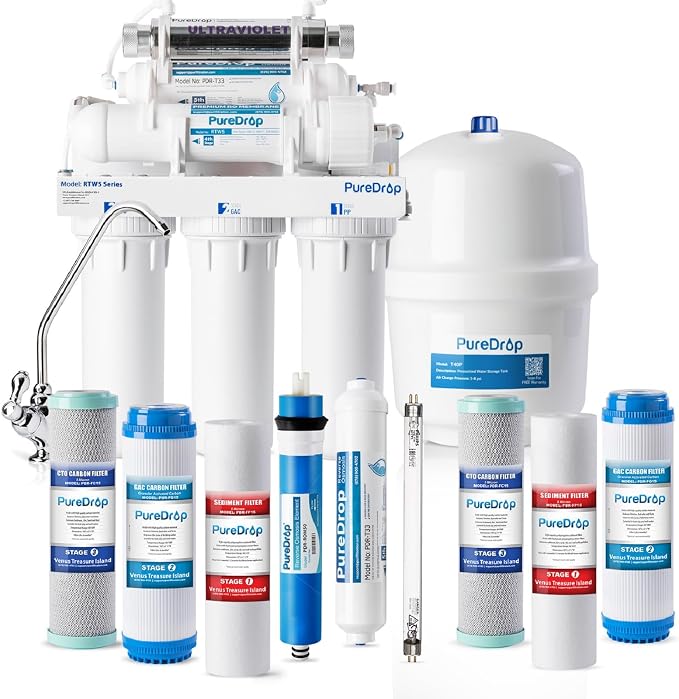 RTW5U Reverse Osmosis Water Filter System by PureDrop