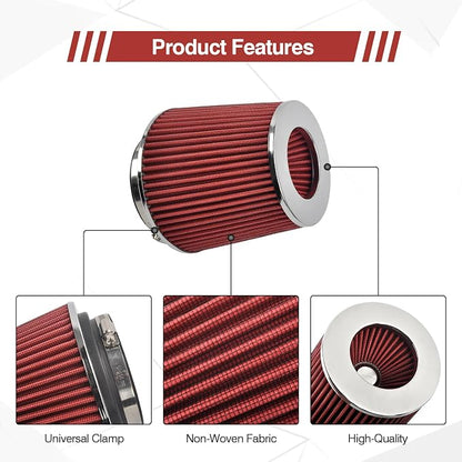 Universal Clamp On Air Intake Filter fits 3 In /3.5 In /4 In Three Different - Image 4