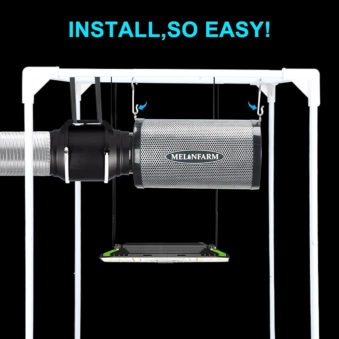 MELONFARM 6" Air Carbon Filter Smelliness Control - Image 8