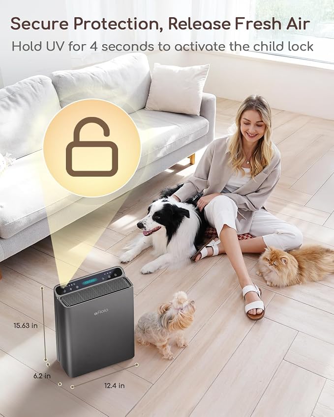 Afloia Air Purifier for Home Large Room Bedroom Up to 2000Ft² - Image 8