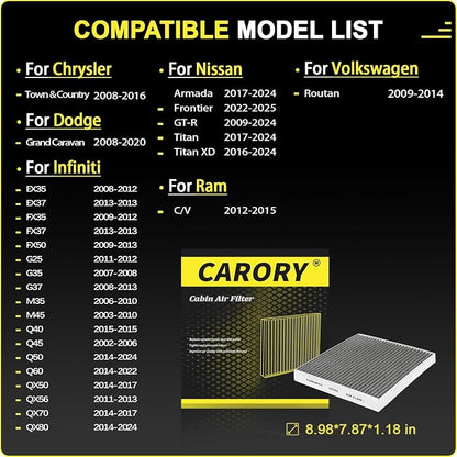 Cabin Air Filter w/Activated Carbon - Image 2