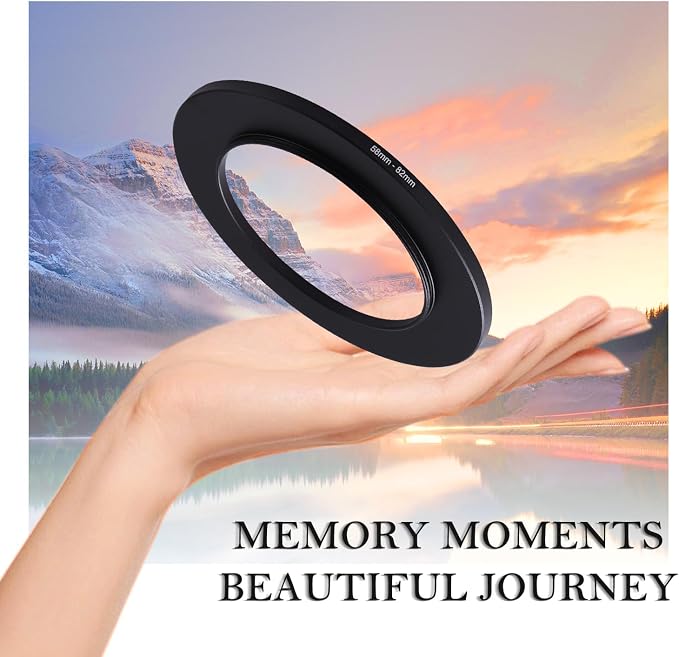 58-82mm Step-Up Ring Adapter, 58mm to 82mm Step Up Filter Ring - Image 5