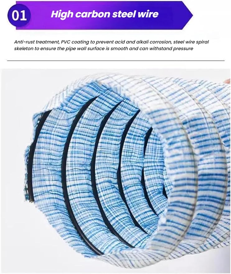 French Drain Pipe，Flexible Underground Drainage Tube, Soft Infiltration Pipe - Image 3