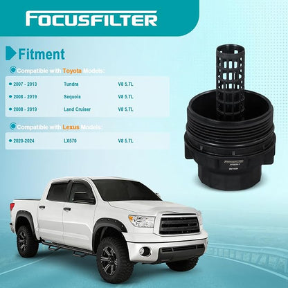 FOCUSFILTER 15620-0S010 OEM Grade Oil Filter Housing Cap, - Image 2
