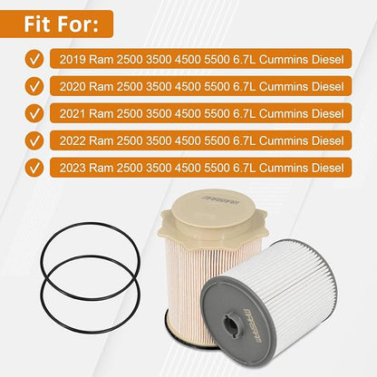 Marsram Fuel Filter for Ram 2500 3500 4500 5500 6.7 Cummins Diesel, Fuel - Image 2