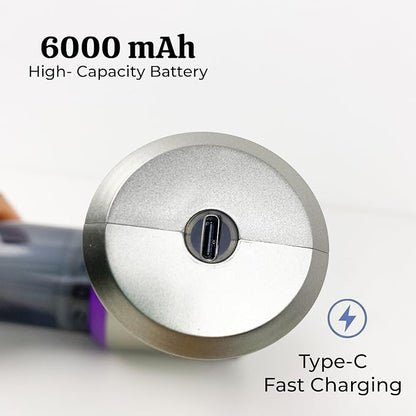 OMEO Vacuum & Air Duster 80, 000RPM Super Power Mini Car Vacuum Cleaner 4-in-1 - Image 4