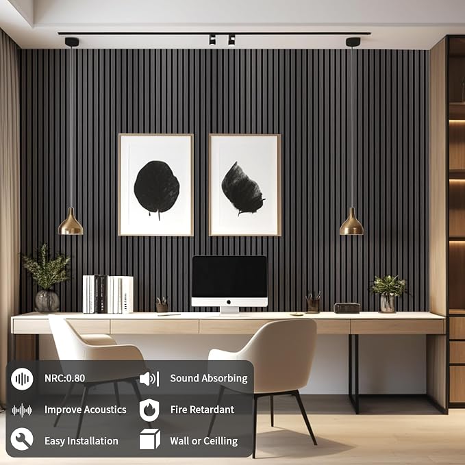 Wood Slat Wall Panel, 3D Soundproof Wall Panels, Large Acoustic Panels - Image 4