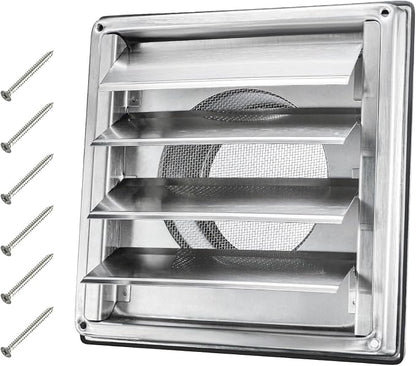 4" Metal Dryer Vent Cover Outside by QWENETO
