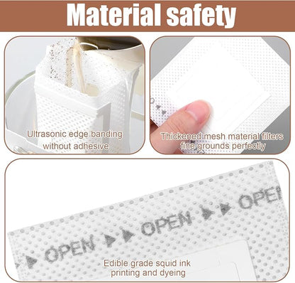 Sibba 100 PCS Portable Coffee Filter Bag - Image 3