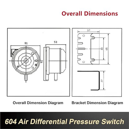 1pcs 604 Micro Differential Pressure Switch - Image 6