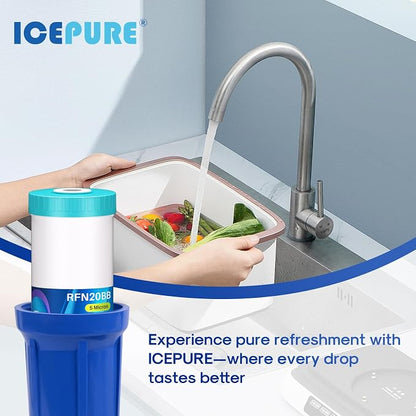 ICEPURE 5 Micron 20" x 4.5" RFN20BB Whole House Iron & Manganese Reduce Water - Image 8