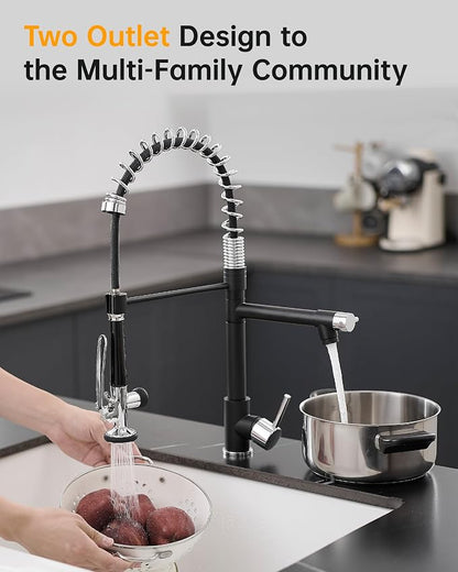 Fapully Kitchen Sink Faucet, Pull Down Kitchen Faucet, Single Handle Single - Image 2