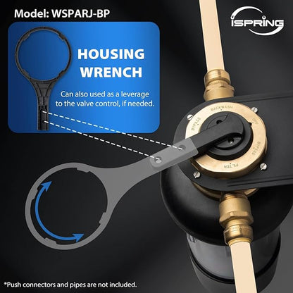 iSpring WSP500ARJ-BP, NSF Certified, Whole House Spin-Down Sediment Water Filter - Image 5