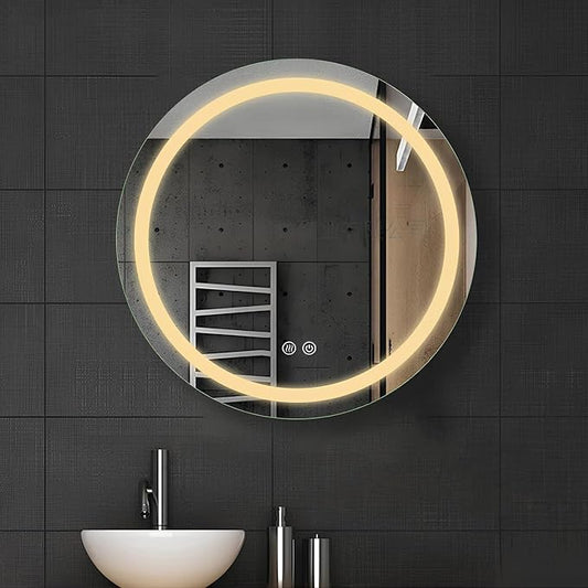 LTSRLL Frameless Illuminated LED Bathroom Wall Mirror by LTSRLL