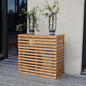 Wood Air Conditioner Fence Screen by Unknown