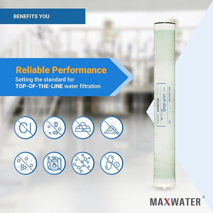 Max Water ULP-4040 Reverse Osmosis 4" x 40" RO Membrane, 2600 GPD | ULP 4040 - Image 6
