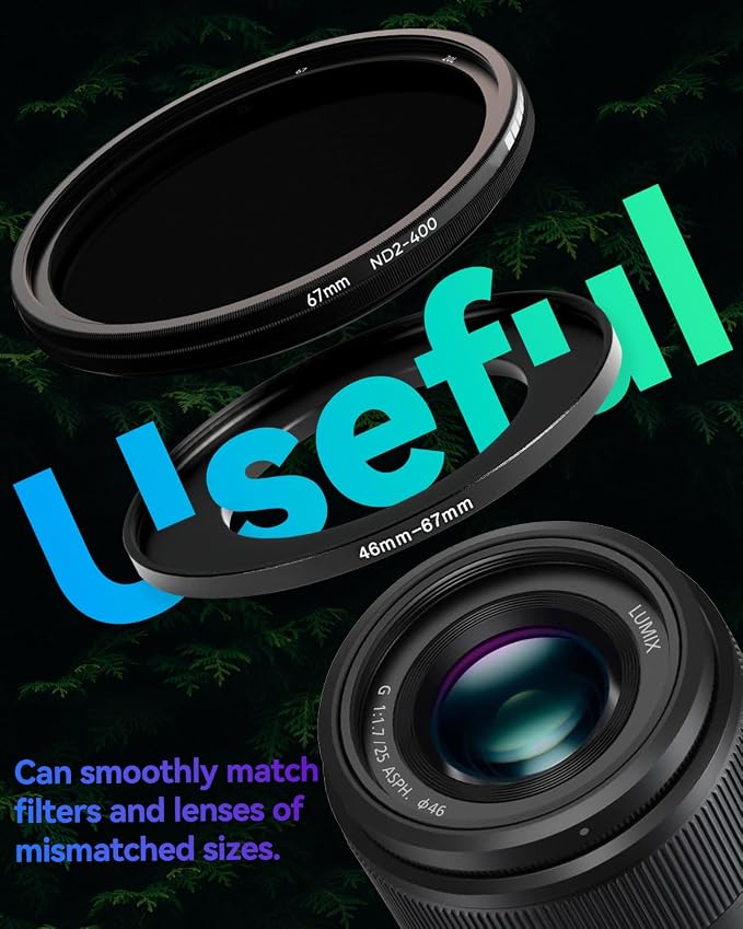 40.5-52mm Metal Step-Up Ring Adapter Compatible - Image 8