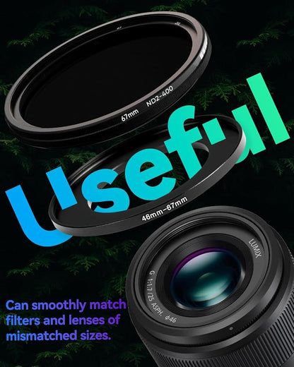 43-62mm Metal Step-Up Ring Adapter Compatible - Image 8