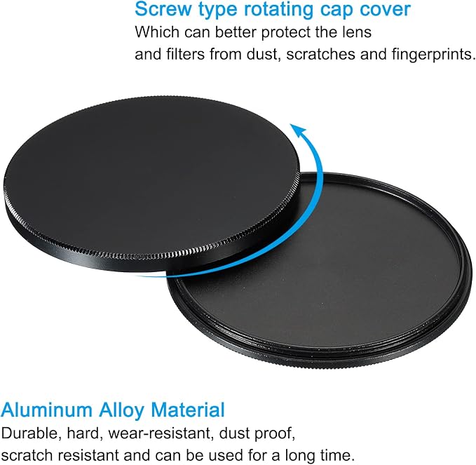 PATIKIL 67mm Lens Cap, Camera Lens Cap Cover Universal Front Metal Lens Filter - Image 4