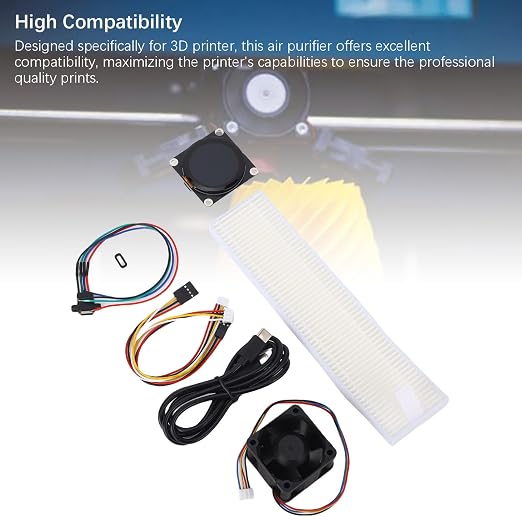 3D Printer Air Filter, LCD Display Real Time Monitoring Activated Carbon Air - Image 7