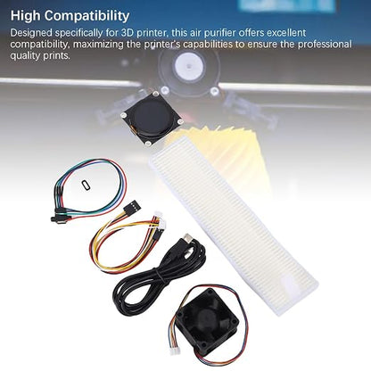 3D Printer Air Filter, LCD Display Real Time Monitoring Activated Carbon Air - Image 7