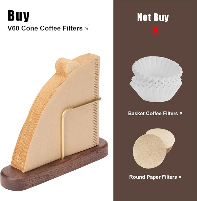 Cone Coffee Filter Holder, Stand Coffee Filter Storage, Coffee Filter Container - Image 3