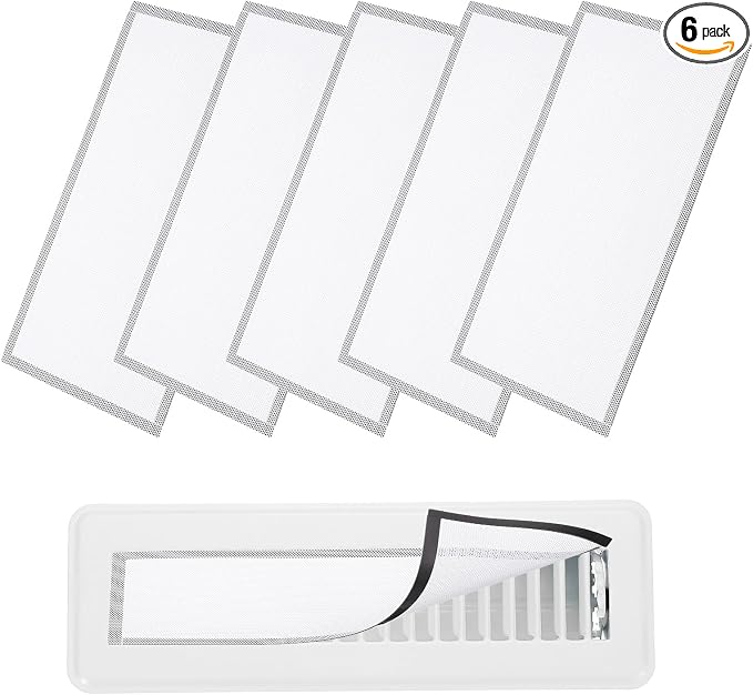 YOKIVE 6 Pcs Magnetic Floor Vent Covers, Floor Register Cover PVC Mesh Air Vent by YOKIVE