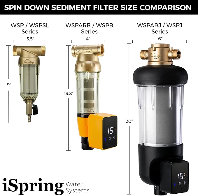 iSpring WSP200ARJ Spin-Down Sediment Water Filter, Upgraded Jumbo Size - Image 8