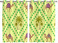 2 Panel Kitchen Cafe Curtains, Desert Sand Camels Sunlight Filtering Nature Air by Hokiten