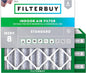 Filterbuy 25x25x4 Air Filter MERV 8 Essential Dust & Allergy Defense, by Filterbuy