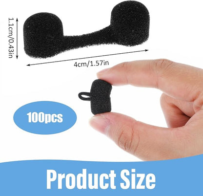 100 Pieces Nose Plug Filter Disposable Nose Dust Filters Bulk Sponge Nostril - Image 2