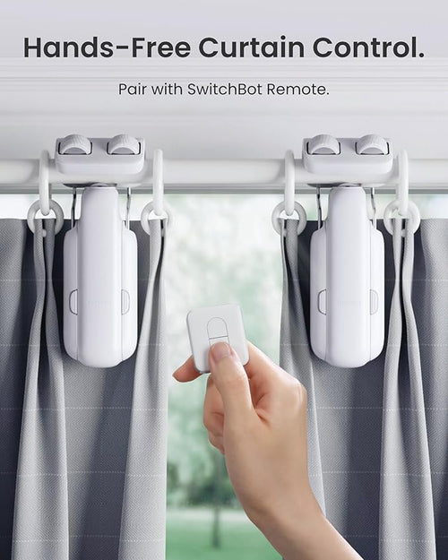 2025 Automatic Curtain Opener 3 Rod with Remote, Bluetooth Remote Control Smart Curtain, WiFi & App Control, Add Hub to Compatible with Alexa, Google Home, HomeKit