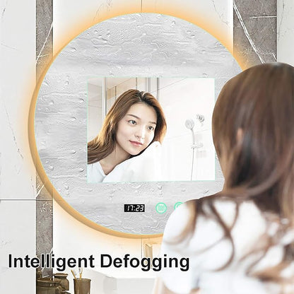 Yu Ru Wall Mirror for Bathroom, Led Illuminated Bathroom Mirror, Dimmable Touch - Image 4