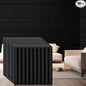 Nuanchu 60 Pcs 3D Slat Wall Panels 12 x 12 Inch PVC Fluted Textured Panel by Nuanchu