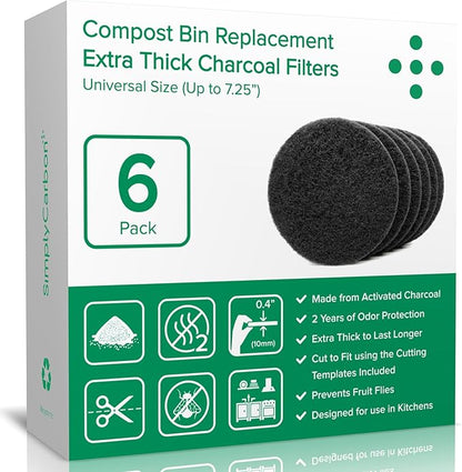 2 Years Supply Extra Thick Filters by Simply+Carbon