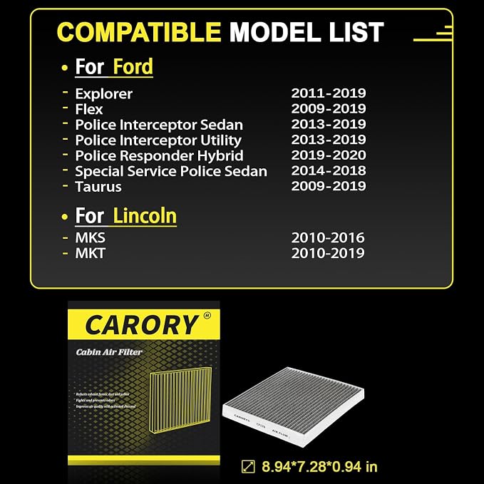 Cabin Air Filter w/Activated Carbon - Image 2