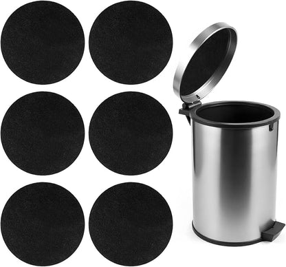 6 Pack Charcoal Filters for Compost Bucket, 7.25 in Round Compost Filters for by Unknown