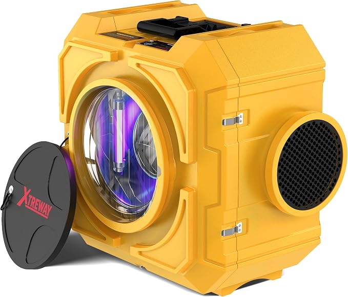 800CFM Hepa Air Scrubber with 3-Stage Filtration, Stackable Negative Air Machine by Xtreway