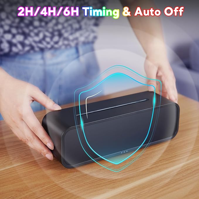 Essential Oil Diffuser, 250ml Flame Oil Diffuser - Aromatherapy Humidifier, Sound Activated Flame Effect, Rainbow Flame, Music Sync, Remote Control - Perfect for Bedroom Home Office Yoga (Black)