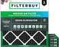 Filterbuy 20x20x1 Air Filter MERV 10 Odor & Allergy Defense by Filterbuy