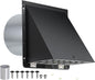 6 Inch Hooded Wall Vent with Mesh and Damper, 6in Dryer Vent Cover Outside by JYINCPED