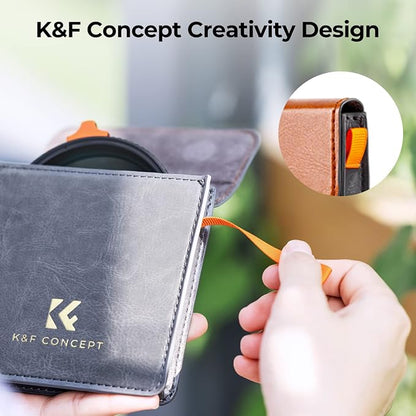 K&F CONCEPT 55mm Black Diffusion Mist 1/4 Effect & Variable ND2-400 Neutral - Image 6