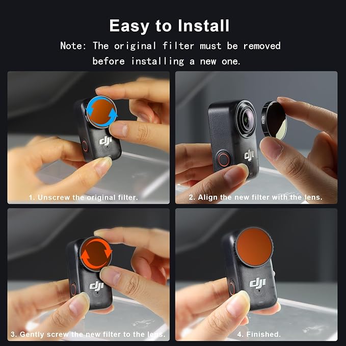 Haoge Filter Set for DJI Osmo Nano, Includes CPL, Osmo Nano Accessories - Image 7