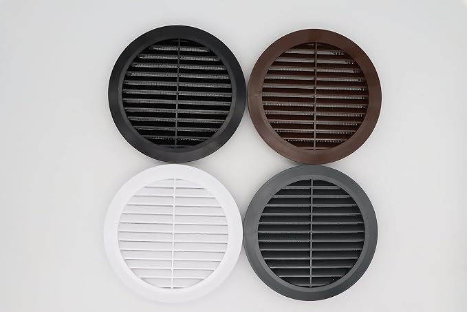 Graphite/Gray 5" Inch Round Ventilation Grille - Image 9