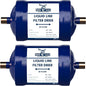 2 Pack Buck Bi-Flow Refrigerant Liquid Line Filter Drier 3/8" ODF Sweat BFK-083S by BuckUSA