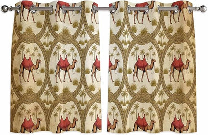2 Panel Kitchen Cafe Curtains, Home Decor Window Covering Tier Curtains by Hokiten