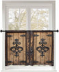 Sheer Curtains 45 Inch Length, Barn Door Semi Sheer Curtains Light Filtering by Unknown