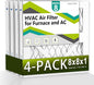 4pack 8x8x1 Air Filter MERV 8, HVAC/Furnace AC Filter Replacement, Dust by Komashr
